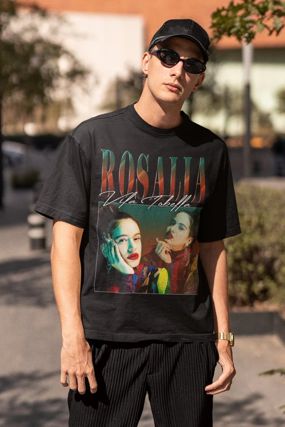 Rosalia Shirt Vintage, Rosalia Vintage 90's Rap Bootleg Shirt-Rosalia Shirts